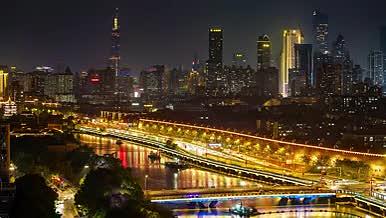 4k实拍南京城市夜景延时视频的预览图